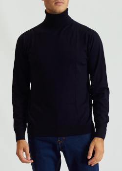 Шерстяной свитер Peserico синего цвета, фото